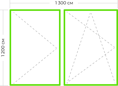 Двустворчатое окно